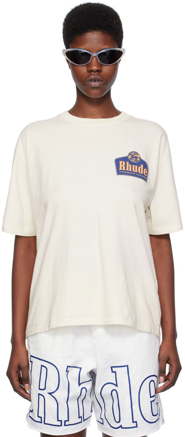 Majica Rhude 'Grand Cru' T-Shirt "Off-White" Bež | RHPS24TT05012611