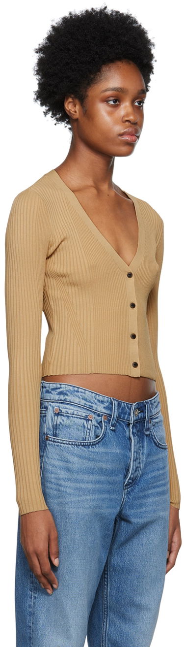 Pleteni pulover rag & bone Rib Knit Cardigan Rjava | WAS22FS038WD38, 1