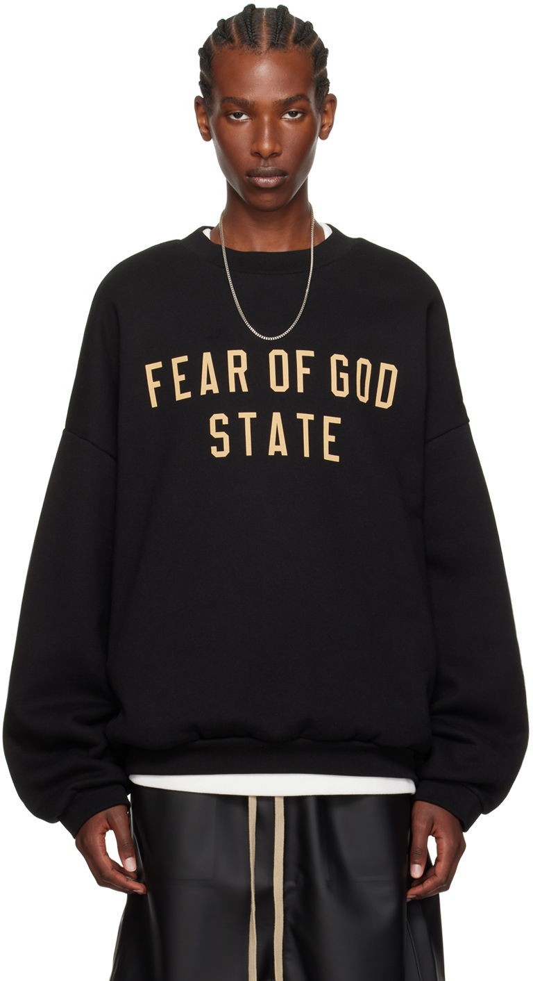 Pulover Fear of God Designer Crewneck Sweatshirt Črna | 192BT246260F