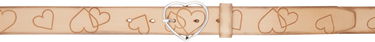 Pasovi OUR LEGACY 3 CM Wide Heart Buckle Leather Belt Bež | A424835N, 0