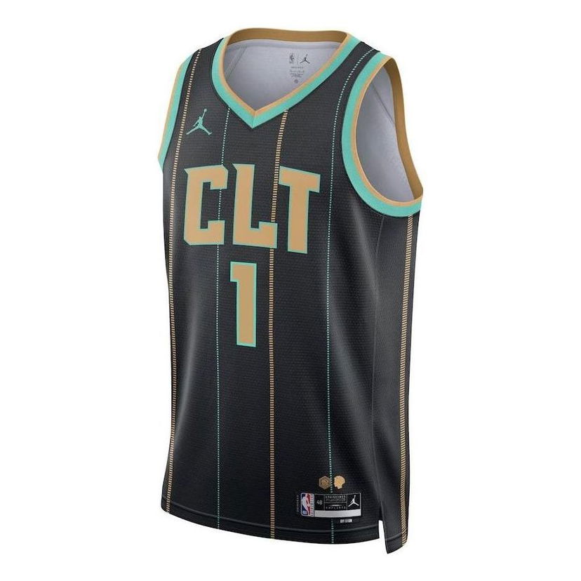 Dres Jordan NBA Charlotte Hornets Statement Swingman Jersey Črna | DQ0188-010