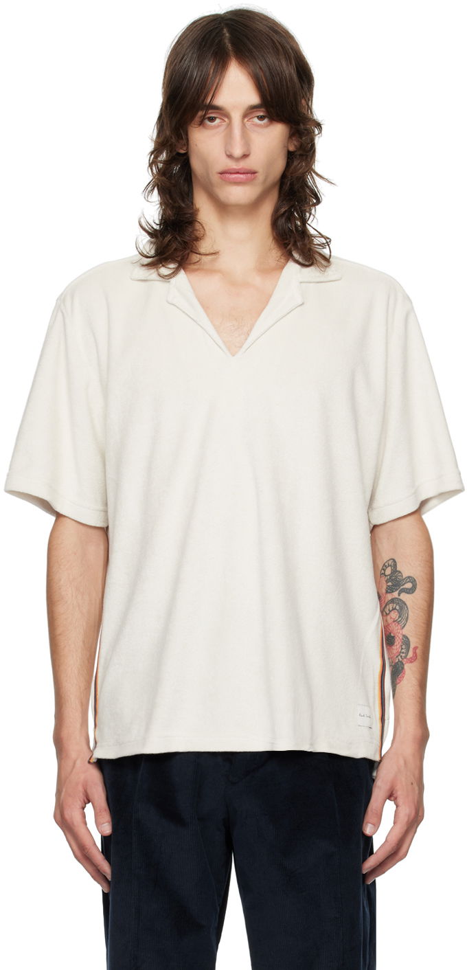Polo majica Paul Smith Paul Smith Artist Stripe Polo Bela | M1A-593-MU477-02