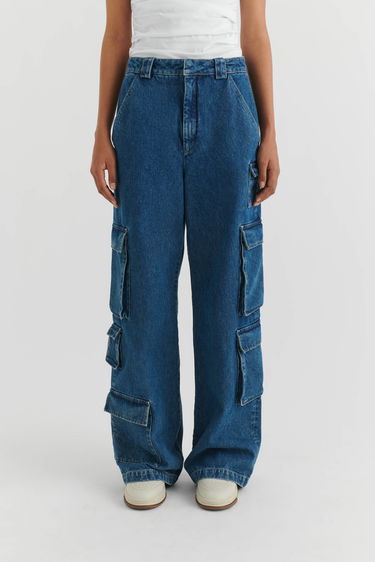 Cargo hlače AXEL ARIGATO Roam Cargo Jeans Modra | A2105001, 2