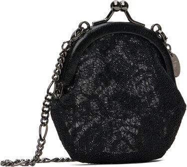 Denarnica Yohji Yamamoto YOHJI YAMAMOTO Clasp Coin Purse Črna | DP-A09-901, 2