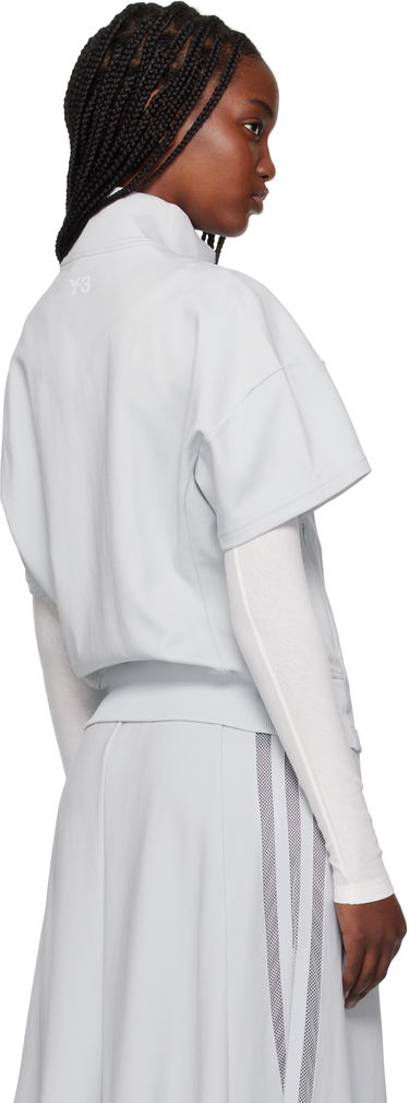 Obleke Y-3 Y-3 Short Sleeve Track Jacket Siva | JL6671, 2