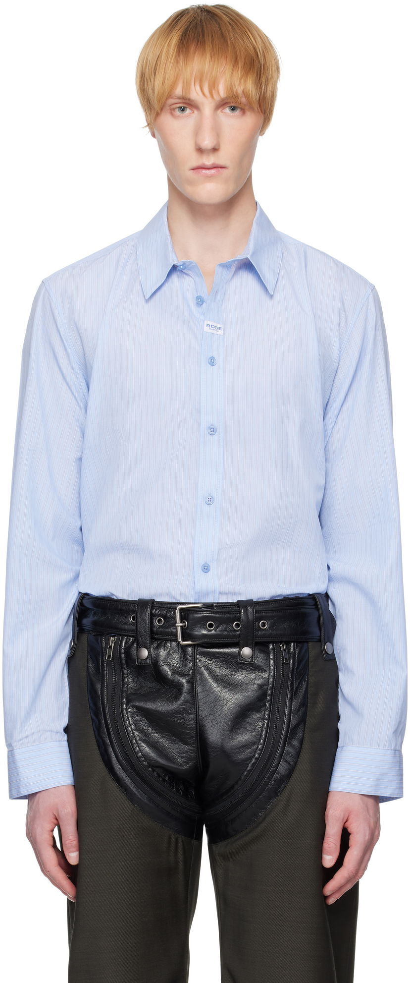 Srajce Martine Rose Martine Rose Classic Striped Shirt Modra | 401WS15509