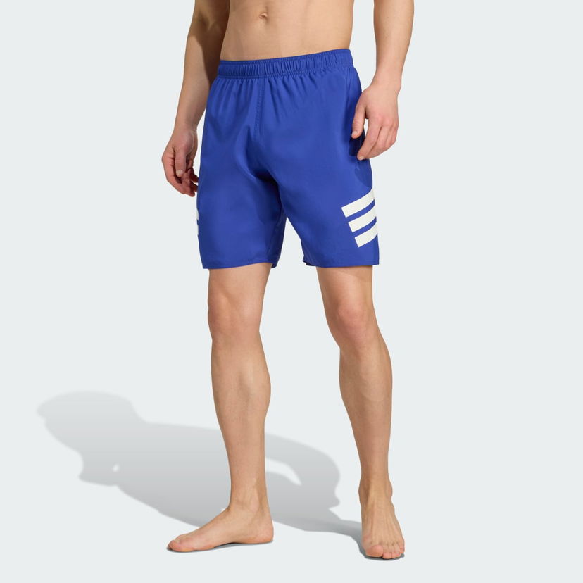 Kratke hlače adidas Performance 3-Stripes 8-Inch Swim Shorts Modra | JX5021