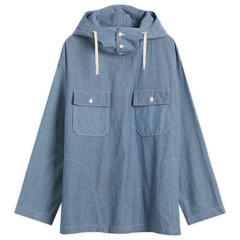 Srajce Engineered Garments Engineered Garments Chambray Cagoule Shirt, Size Small Modra | 25F1A010-RK025
