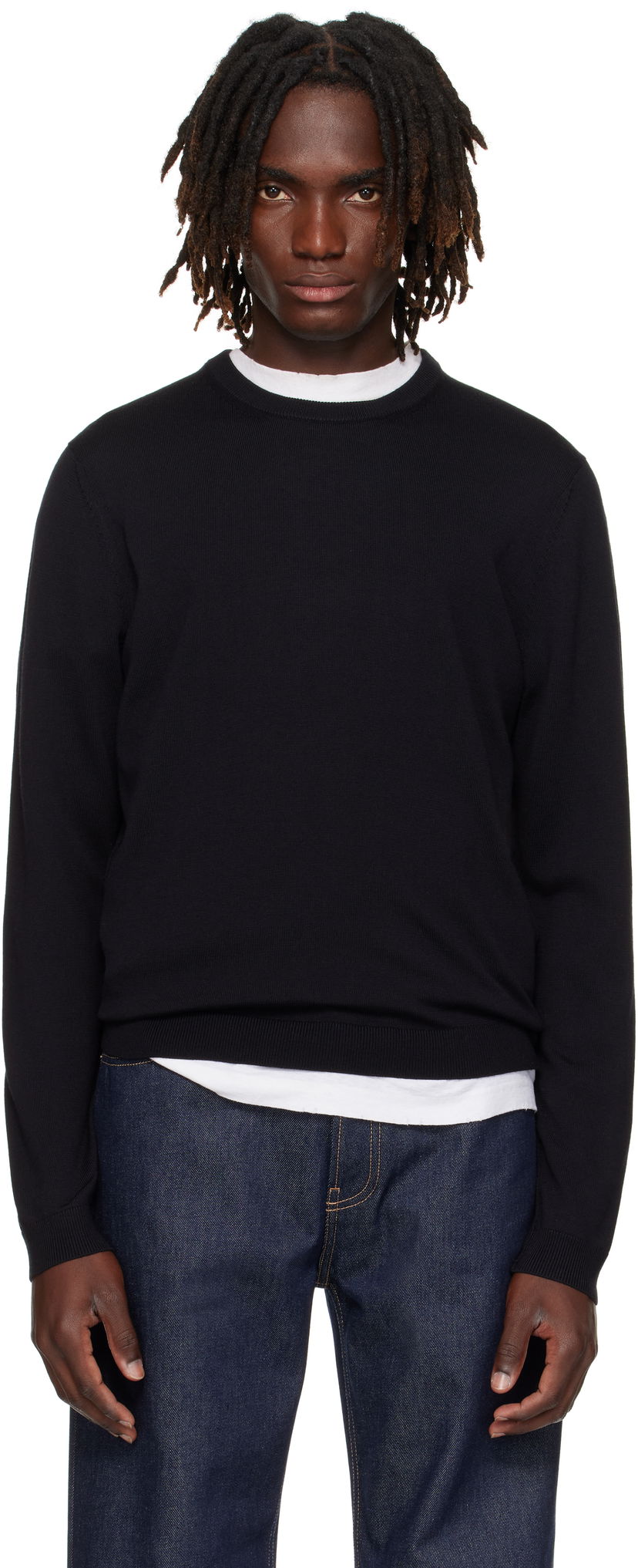Pleteni pulover Acne Studios Acne Studios Wool Sweater Črna | B60364-