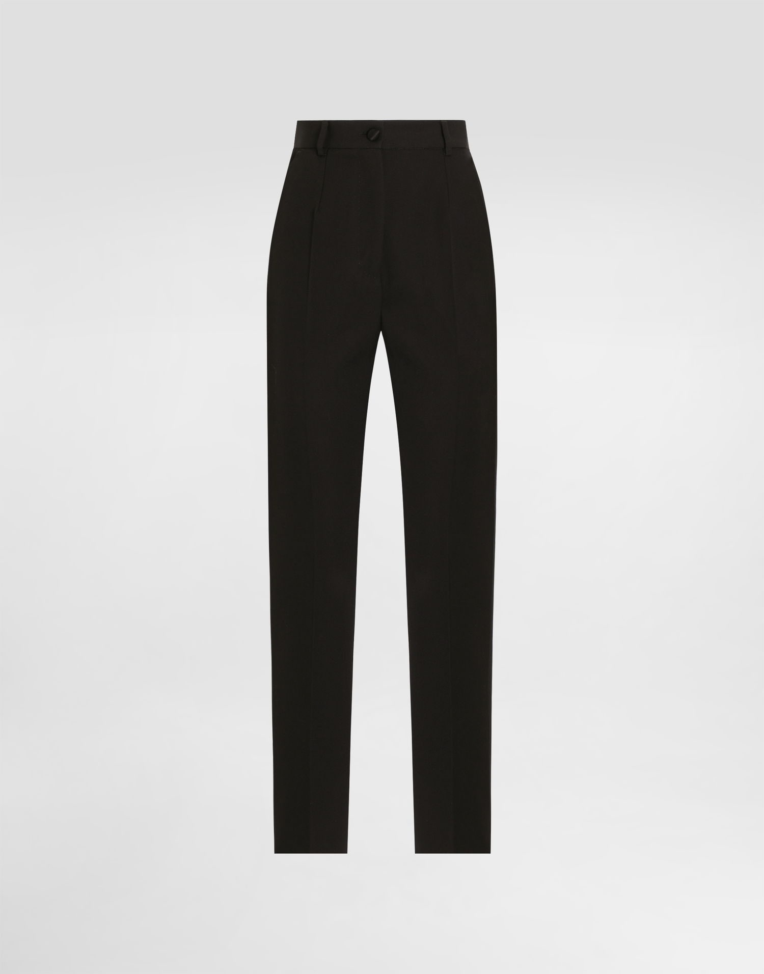 Hlače Dolce & Gabbana Dolce & Gabbana Tailored Woolen Tuxedo Pants Črna | FTAM0TGDC5YN0000, 0