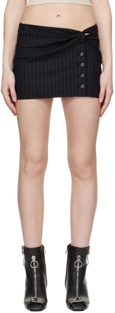 Krila Courrèges Twist Snaps Miniskirt Črna | 124CJU140WO0092, 0