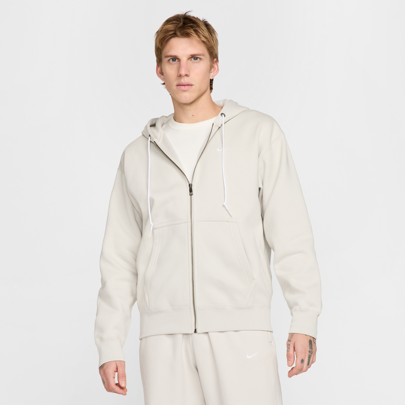 Pulover Nike Nike Solo Swoosh Full-Zip Hoodie Bež | DR0403-072