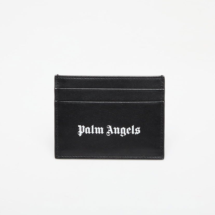 Denarnica Palm Angels Classic Logo Card Holder Black/ White Universal Črna | PMND017C99LEA0011001