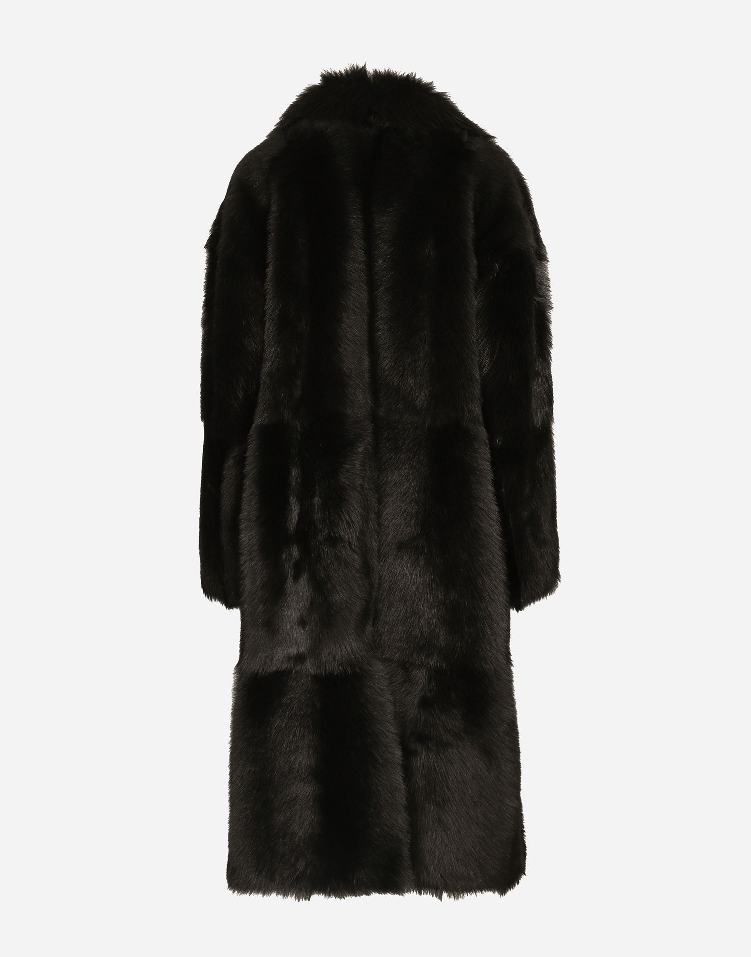 Plašči Dolce & Gabbana Single-breasted Shearling Coat Črna | F0W2DFFUP9BN0000, 1