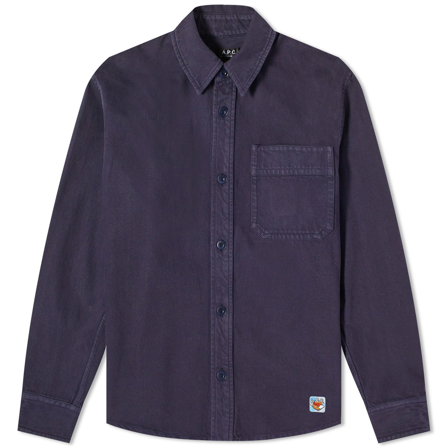 Srajce A.P.C. END. x Men's 'Coffee Club' Basile Overshirt Mornarica | COFCN-H02875-IAK, 0
