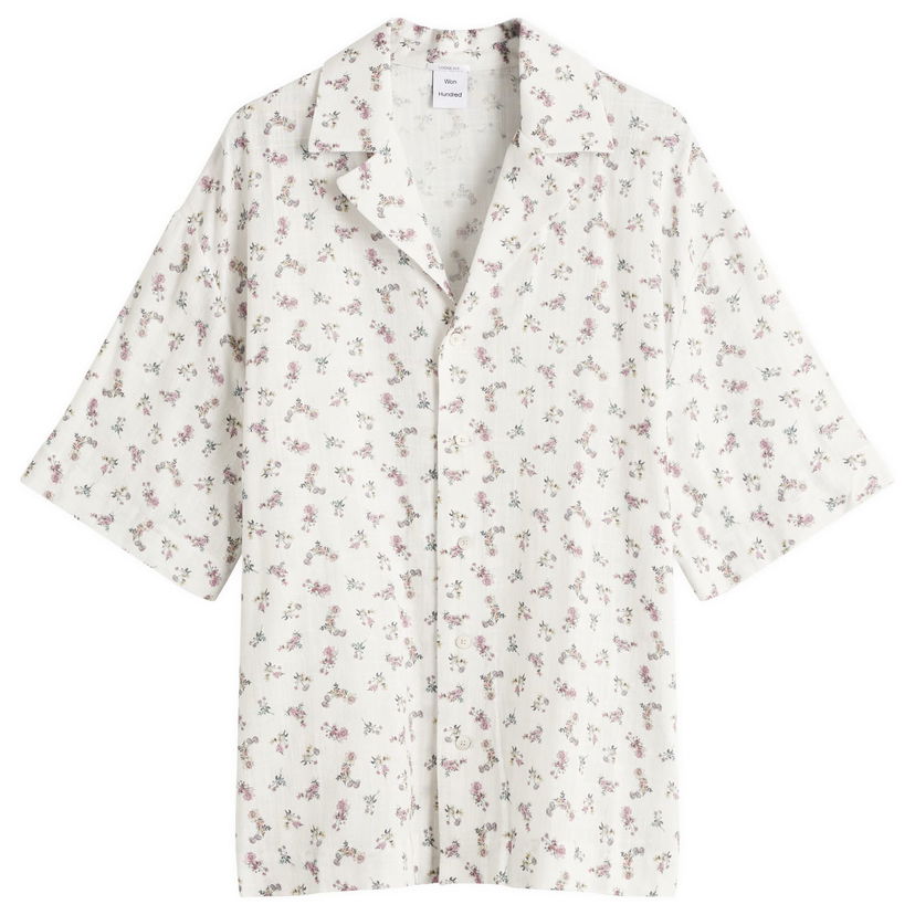 Srajce Won Hundred Won Hundred Desmond Flower Vacation Shirt, Size Large Bela | 3549-14276