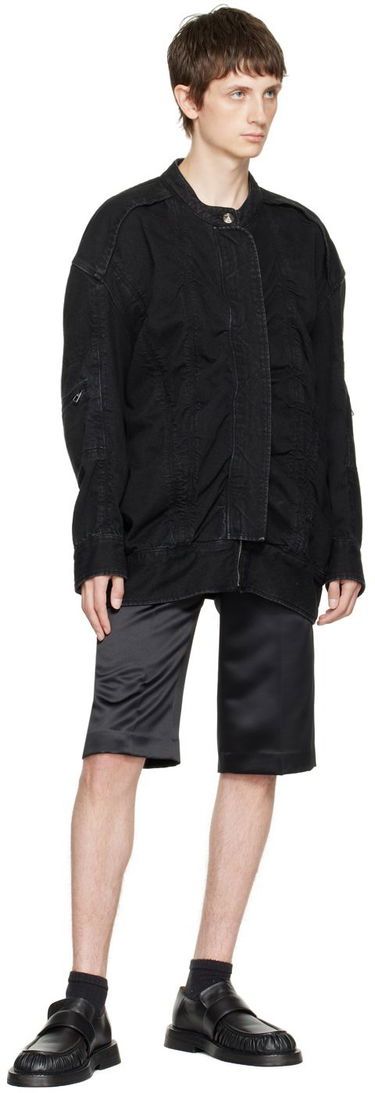 Jakna We11done We11done Bomber Denim Jacket Črna | WD-DJ3-21-331-U-BK, 3