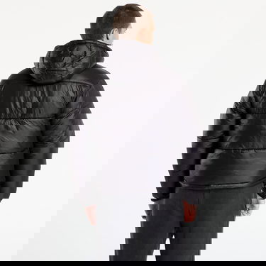 Puhovka Urban Classics Hooded Shiny Puffer Jacket Črna | TB7585-00007, 3