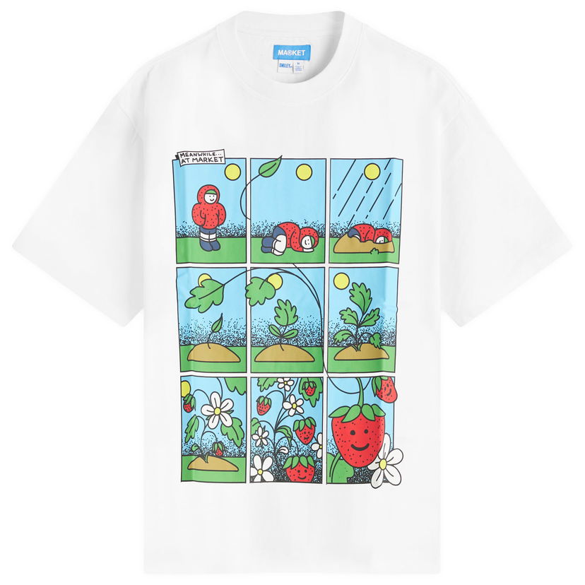 Majica MARKET Abundance Comic Graphic Tee Bela | 399002183-WHT