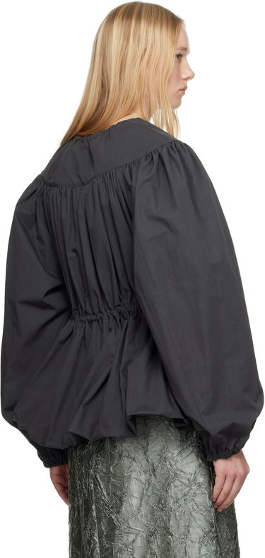 Srajce Dries Van Noten Dries Van Noten Drawstring Peplum Top Črna | 251-010501-1449, 2