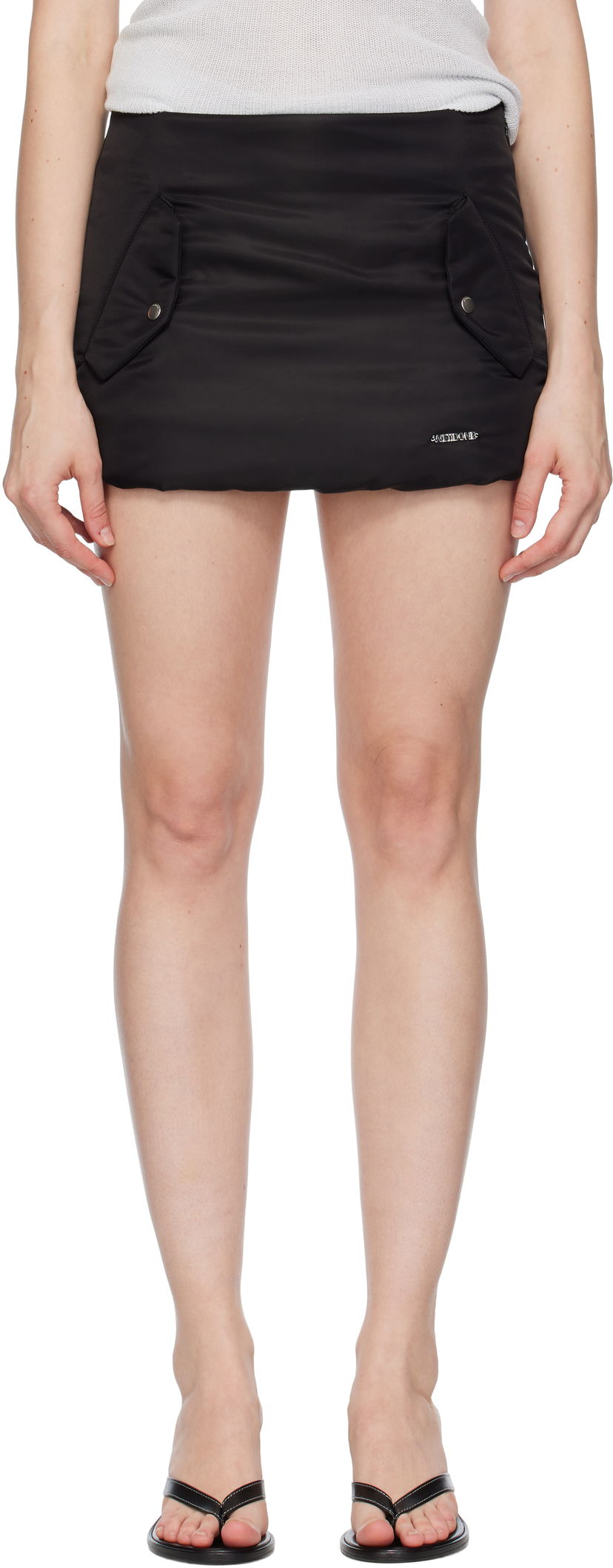 Krila We11done We11done Padded Miniskirt Črna | WD-SK2-25-260-W-BK