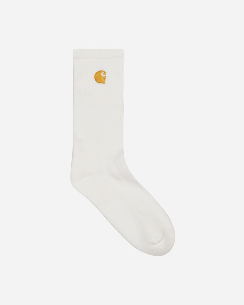 Nogavice Carhartt WIP Chase Socks White Črna | I029421_00R_XX
