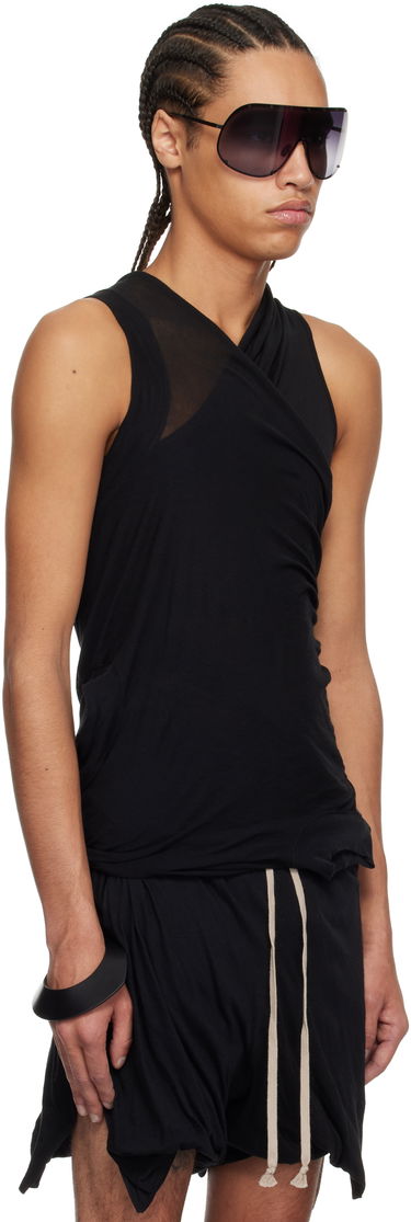 Majica brez rokavov Rick Owens Rick Owens Hollywood Banana Tank Top Črna | RR01E5100 UC, 1