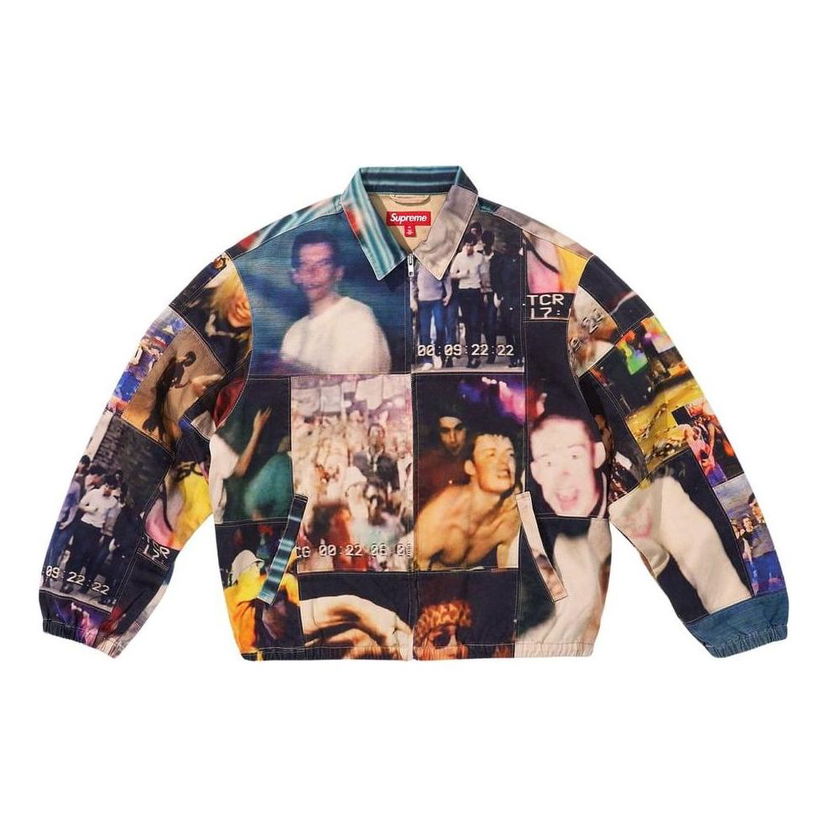 Jakna Supreme Mark Leckey Hardcore Patchwork Harrington Jacket Modra | SUP-FW23-086