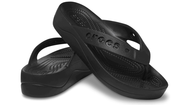 Superge in čevlji Crocs Baya Platform Slides "Black" Črna | 208395-001, 1