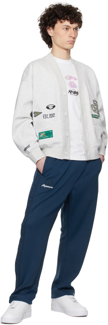 Pleteni pulover AAPE by A Bathing Ape AAPE by A Bathing Ape Main Cardigan Siva | AAPSWMC324XANWH2, 3