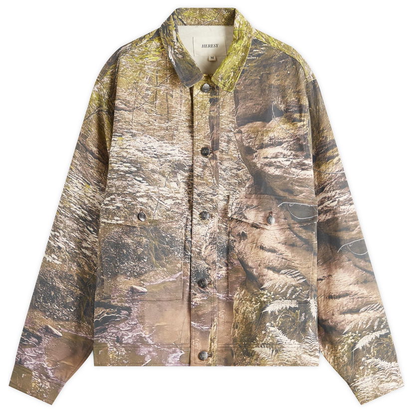 Jakna Heresy Heresy Dunino Print Jacket Rjava | HSS25-O08