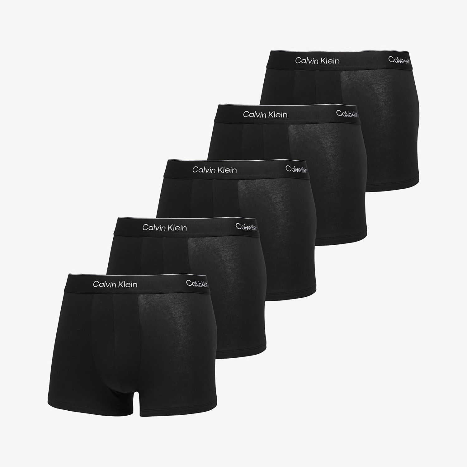 Boksarice CALVIN KLEIN Calvin Klein Icon Cotton Stretch Trunk 5-Pack Črna | LV00NB4393 TM6, 0