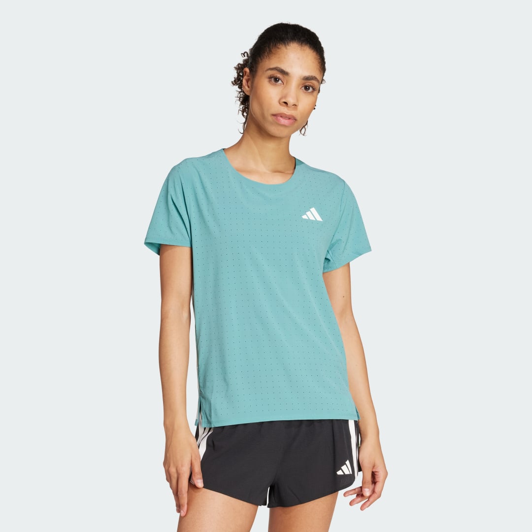 Majica adidas Performance Adizero Running T-Shirt Turkizna | JV7172, 0