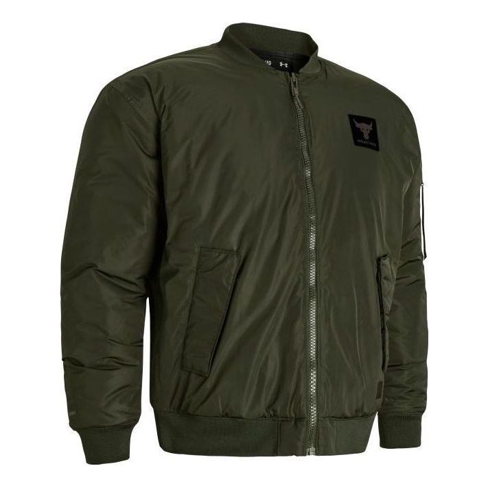 Bomber jakna Under Armour Project Rock Bomber Jacket Zelena | 1382278-390