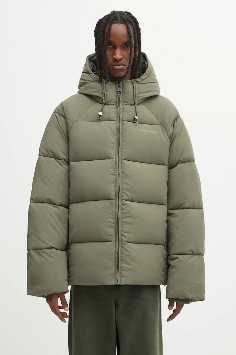 Puhovka DAILY PAPER Relaxed Puffer Jacket Zelena | 2522018
