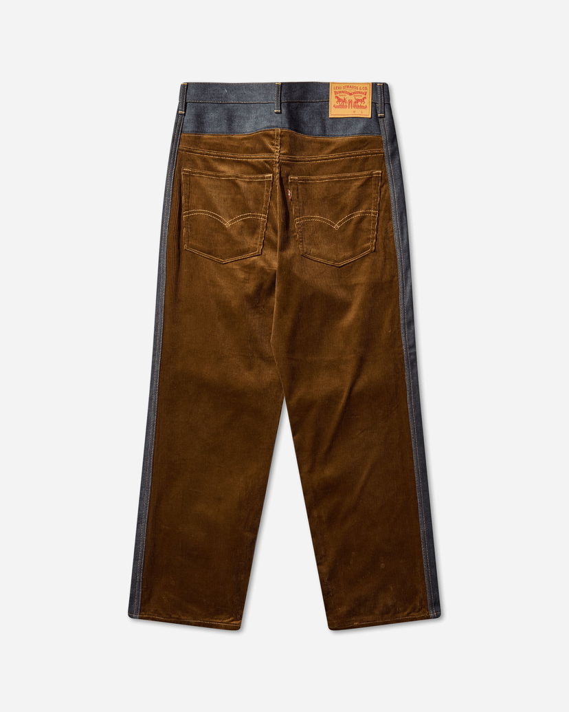 Hlače Junya Watanabe Contrast Trim Trousers Rjava | WP-P202-W25 1