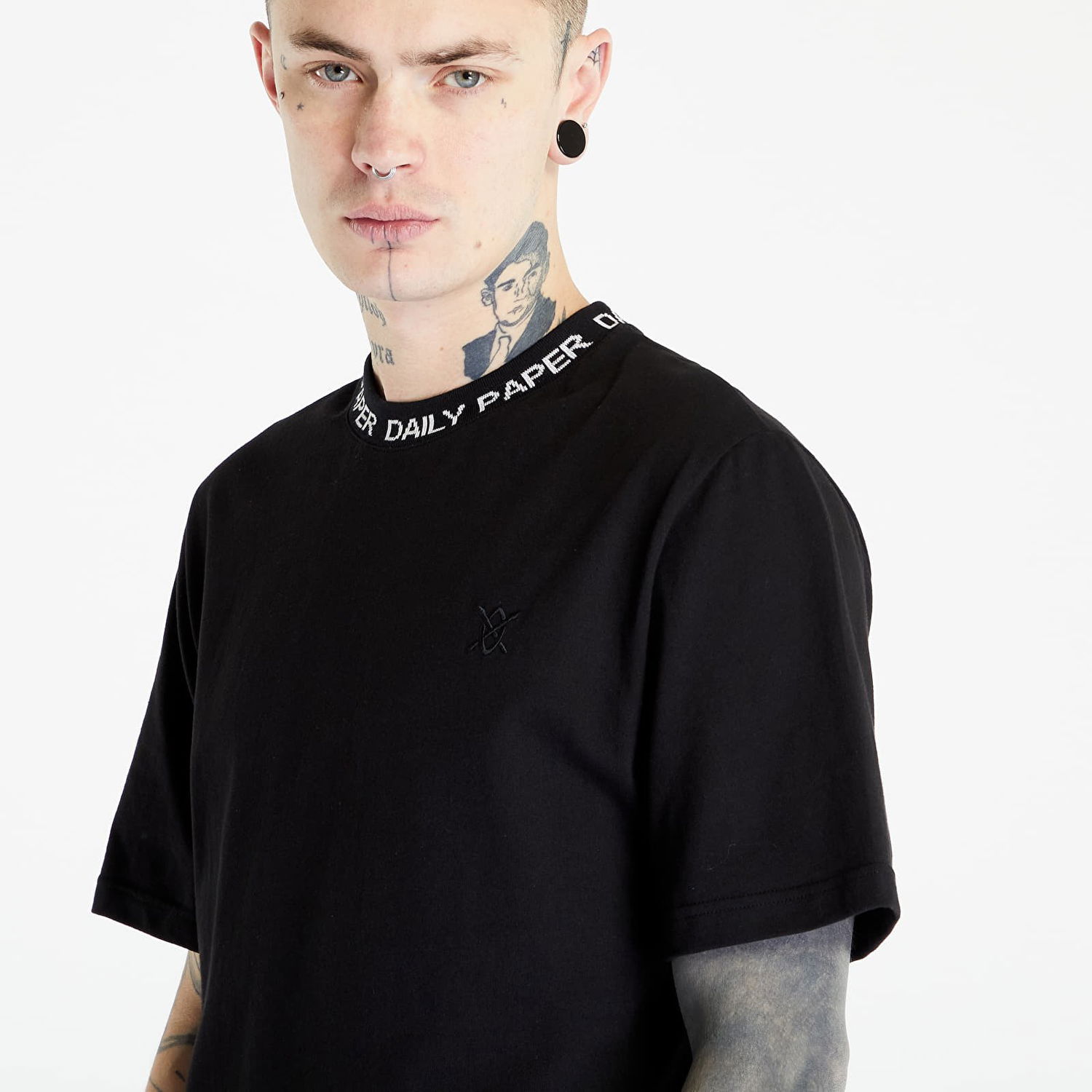 Majica DAILY PAPER Erib Short Sleeve Tee Črna | 2109141, 1