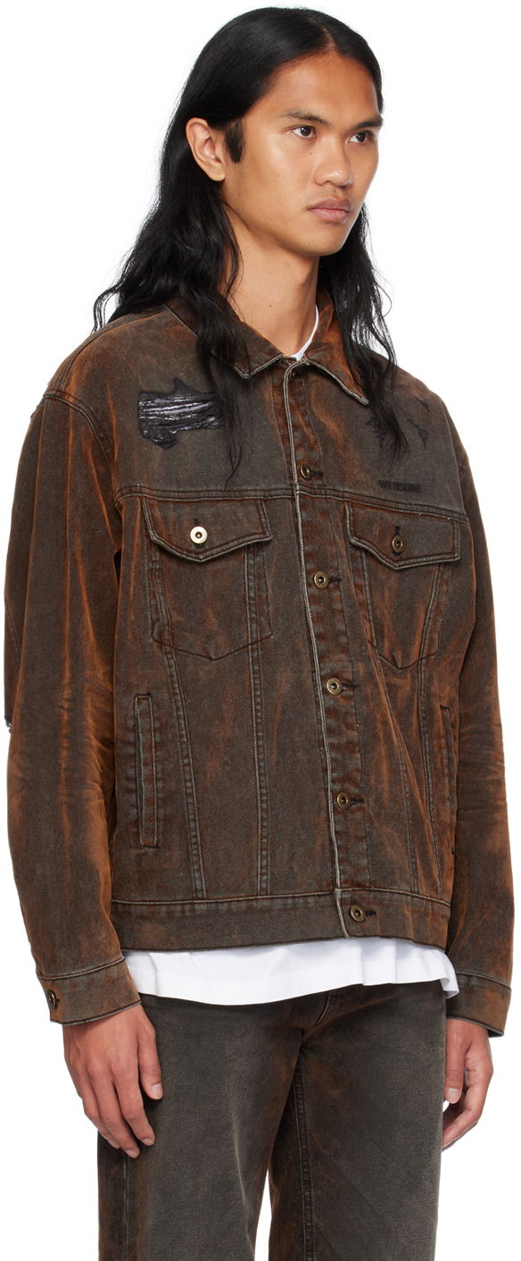 Jakna We11done We11done Distressed Denim Jacket Rjava | WD-DJ2-24-399-M-BK, 1