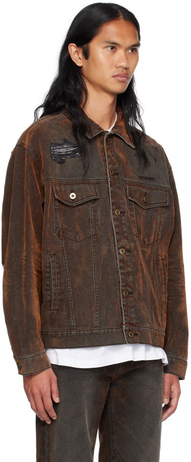 Jakna We11done We11done Distressed Denim Jacket Rjava | WD-DJ2-24-399-M-BK, 1