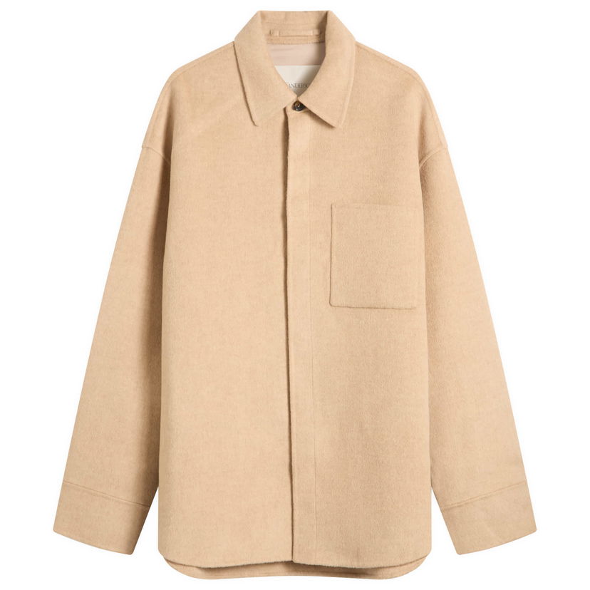 Jakna JW Anderson JW Anderson Oversized Shirt Jacket, Size Small Bež | JK0396-PG1559-118