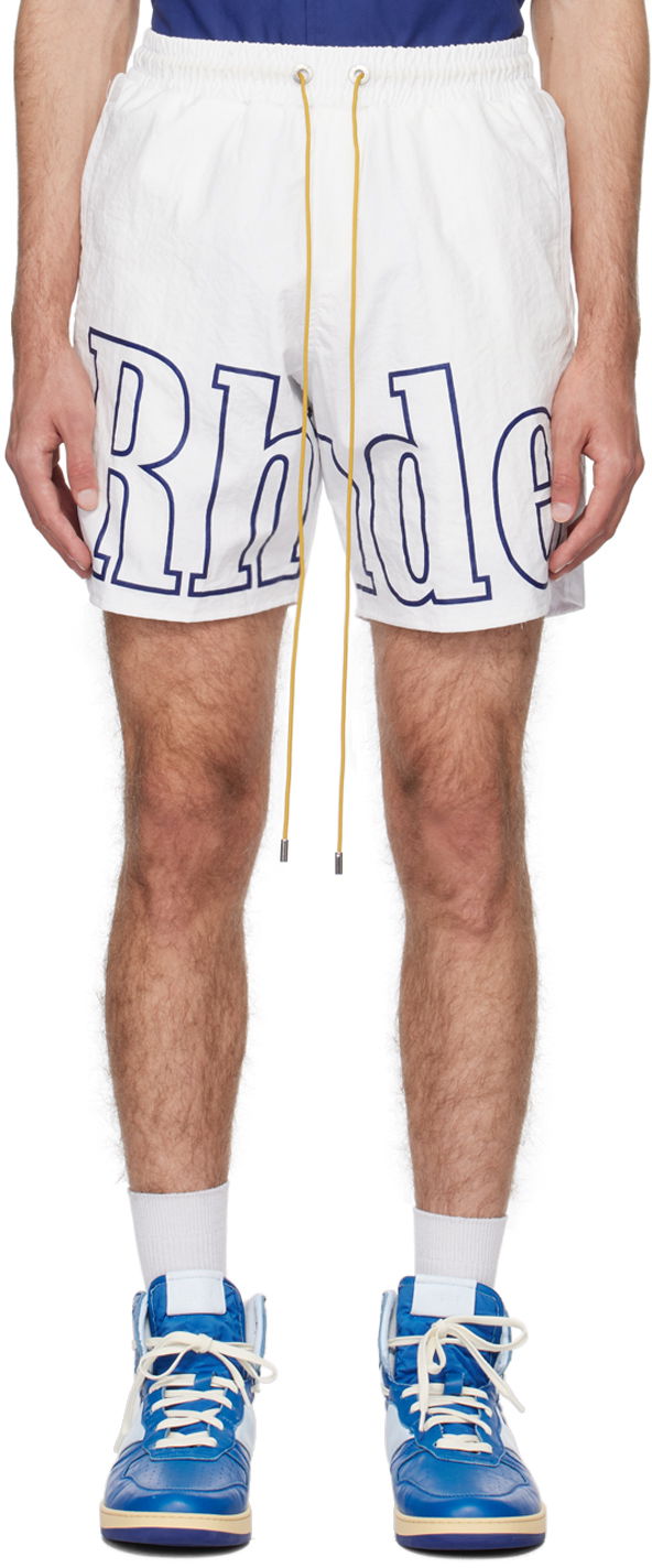 Kratke hlače Rhude Drawstring Shorts Bela | RHPS24SH05005302, 0