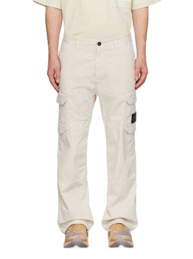 Cargo hlače Stone Island Off-White Comfort Bela | 791532110
