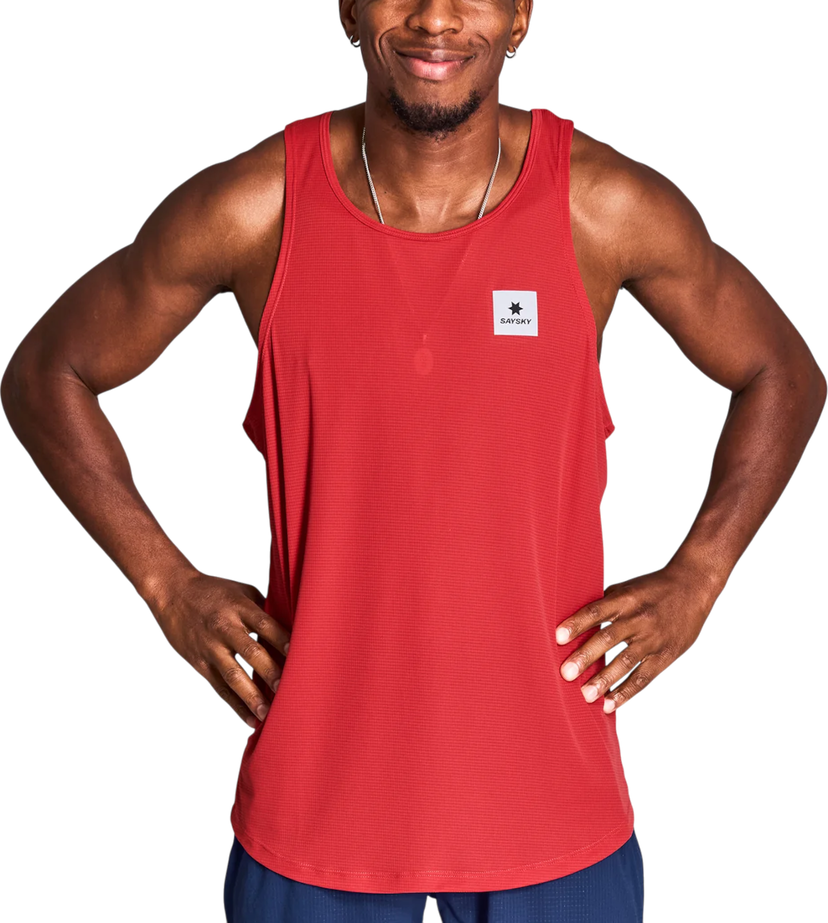 Majica brez rokavov Saysky Saysky Reactive Flow Singlet Rdeča | nmrsi60c-1037