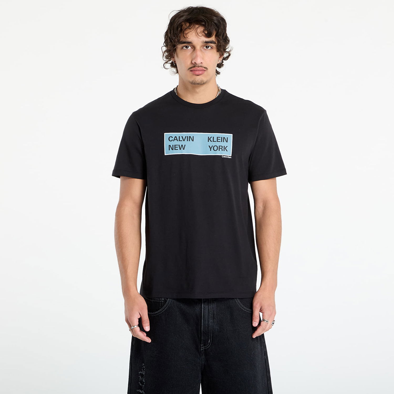 Majica CALVIN KLEIN Calvin Klein Jeans SS CK NY Box Graphic Tee Črna | LV04RD816G UB1, 0