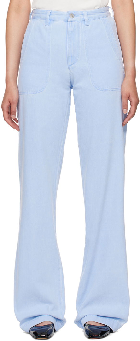 Kavbojke A.P.C. Blue Seaside Jeans Turkizna | COGZS-F09085