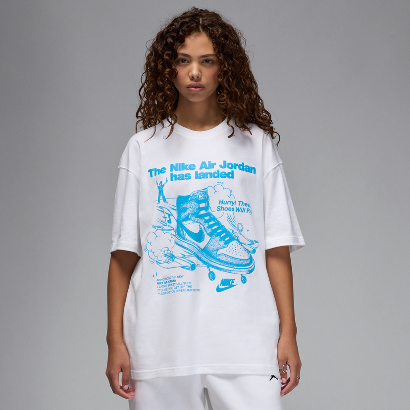 Majica Jordan Jordan Graphic Print T-Shirt (Plus Size) Bela | HJ0136-100