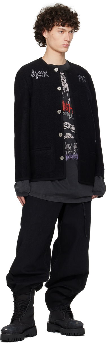 Jakna 032C Ghost Writer Wool Jacket Črna | S25-MRW-1701-000, 3