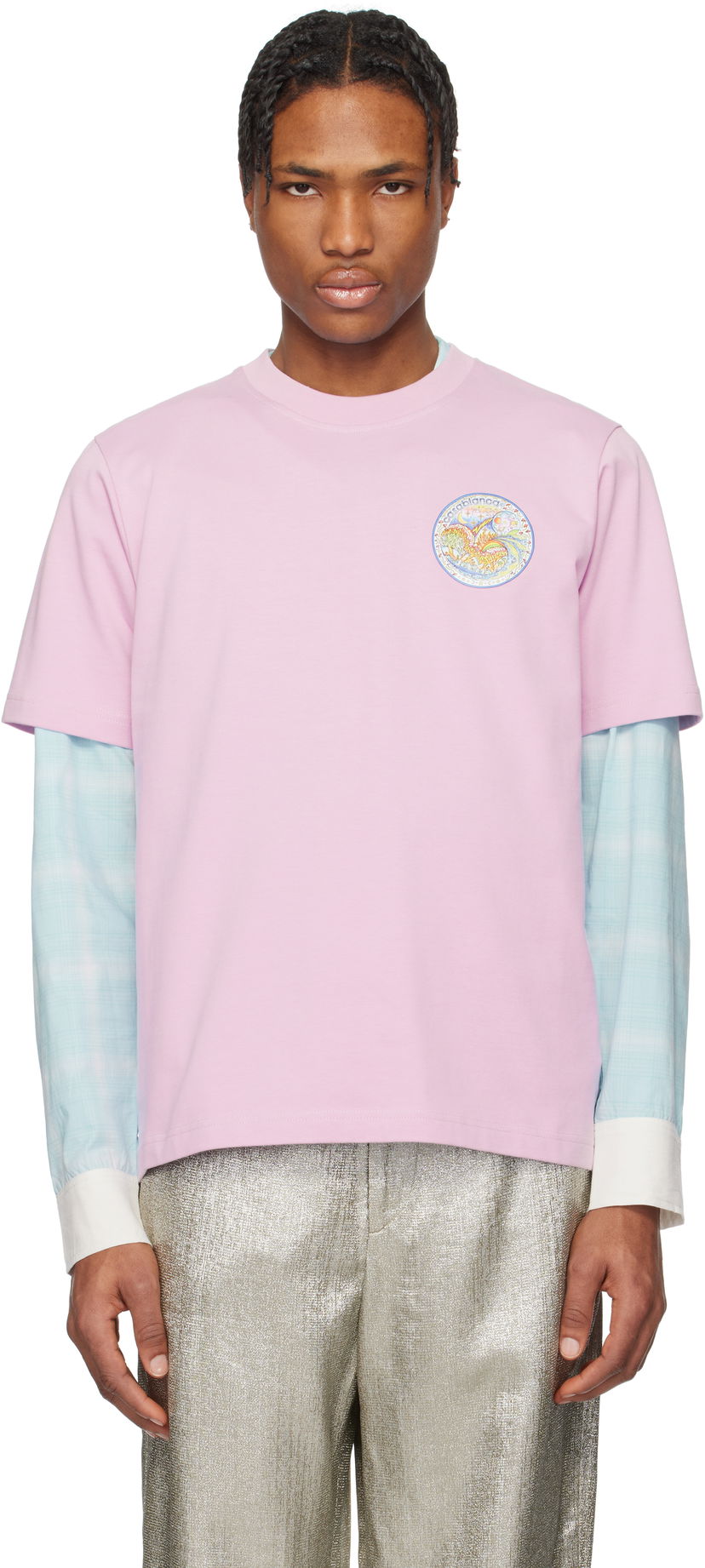 Majica Casablanca Casablanca 'The Four Elements' T-Shirt Roza | MS25-JTS-001-09