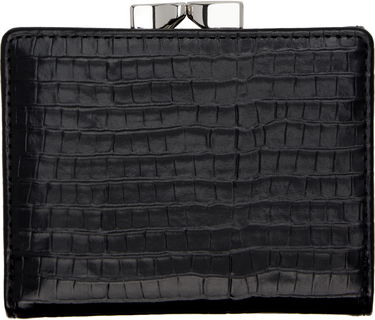 Denarnica Vivienne Westwood Vivienne Westwood Small Croc-Embossed Frame Wallet Črna | 5115002NW-L00C0-, 1