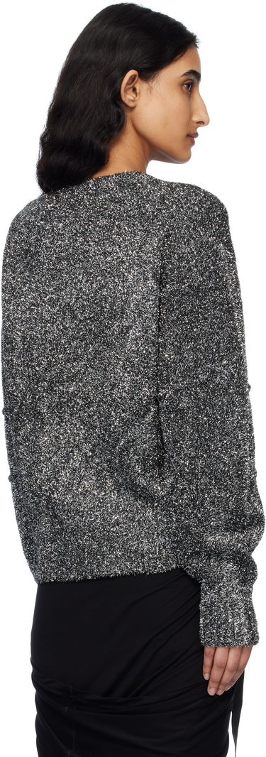 Pleteni pulover Helmut Lang Helmut Lang Apex Lurex Crew Sweater Kovinski | O10HW706, 2